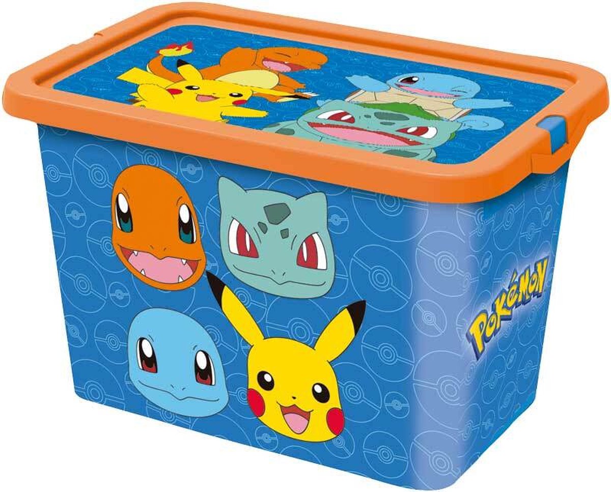 Pokémon opbergbox junior 7 liter blauw oranje