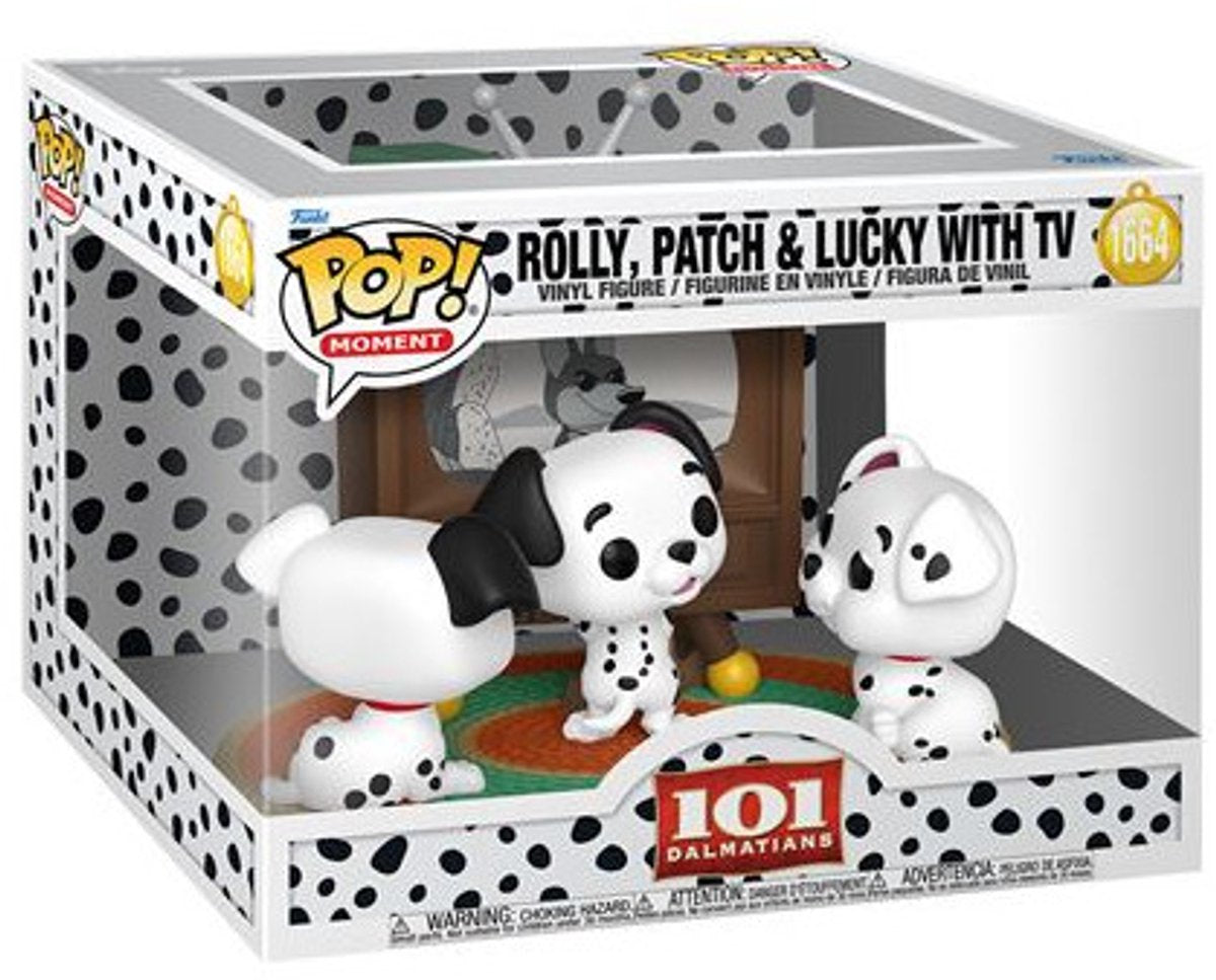 101 Dálmatas Rolly, Patch Lucky con TV (Pop! Momento) Figuras de vinilo 1664 Funko Pop unisex - neutro - estándar