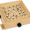 Juego de mármol laberinto de madera pequeña