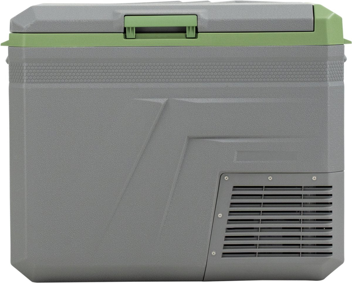 Steamy -e single zone elektrische compressor koelbox - single zone - 46 liter - 12v en 230v - voor auto en camping - grijs