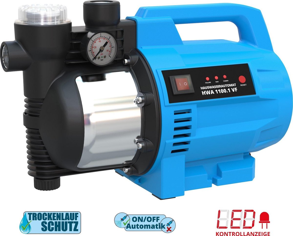 Güde automatisch huishoudelijk watersysteem tuinpomp met waterfilter - hwa 1100.1 vf