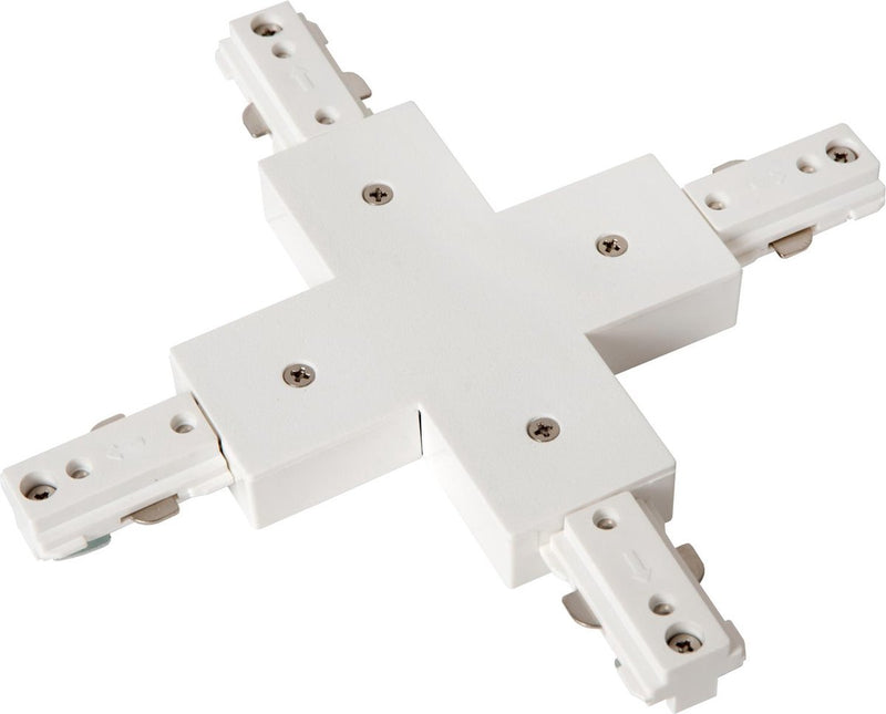 Conector x de riel Lucide - Iluminación de riel con sistema de riel monofásico - blanco (extensión)