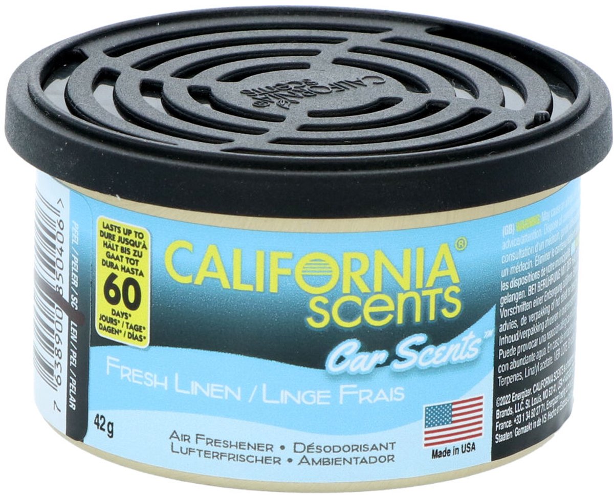 Ambientador para coche aromas de California lino fresco