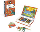 Janod - magnetibook - dinosauro - set da gioco con libro magnetico