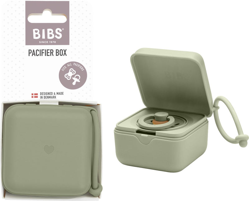 Bavaglino ciuccio con passante. porta tettarella e vassoio di sterilizzazione. Materiale sicuro per alimenti privo di BPA al 100%. prodotto in Danimarca. saga
