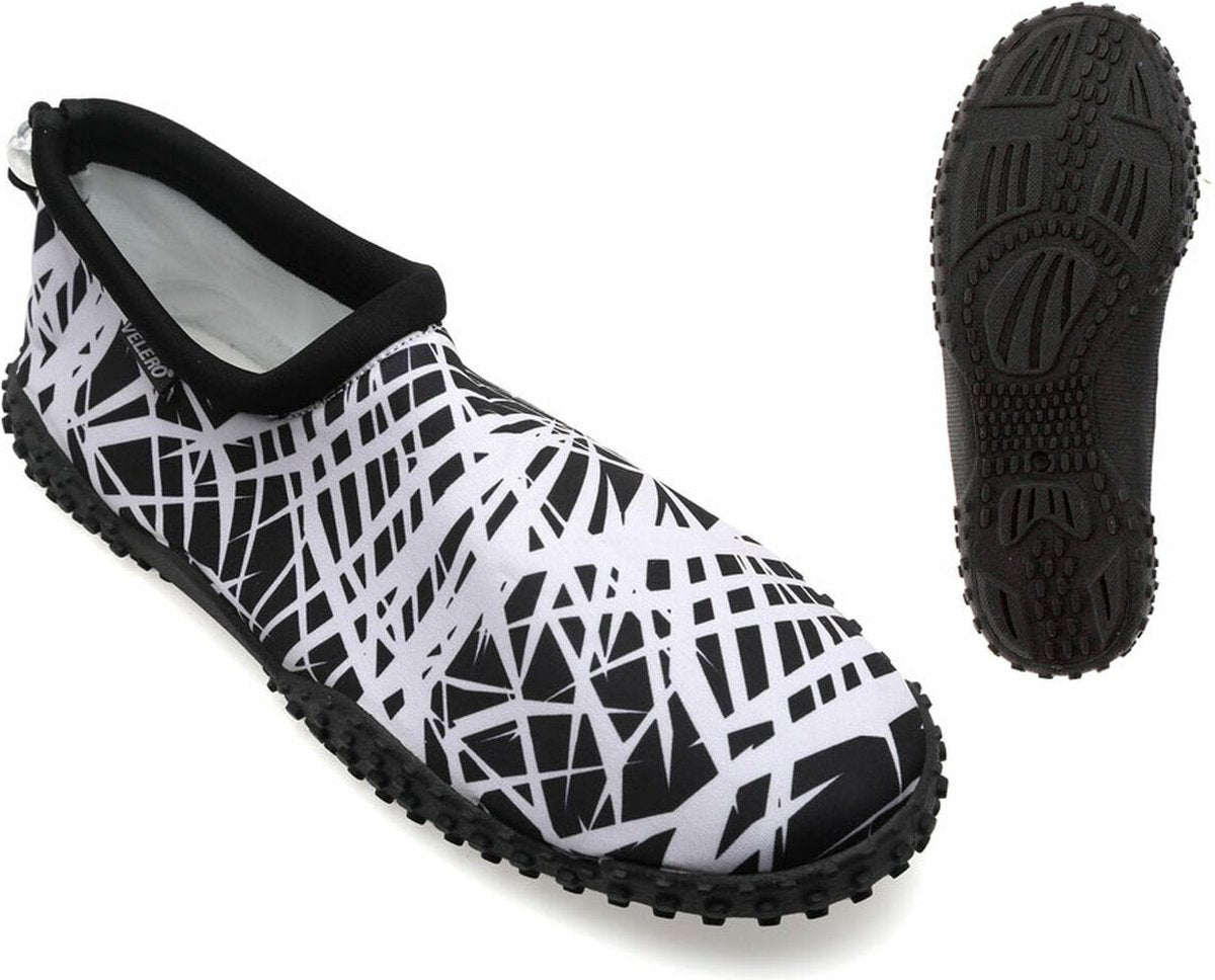 Bigbuy pantofole per bambini linee bianco nero - 44