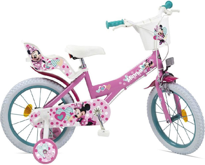 Bicicleta Disney Minnie 14'' rosa niño