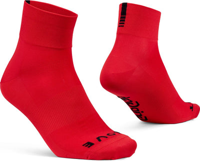 Gripgrab - calzini da ciclismo estivi leggeri SL ad alte prestazioni 1 paio di calzini da ciclismo coolmax taglio basso - rosso - unisex - taglia L (44-47)