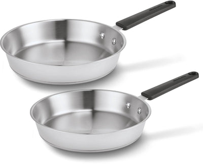 Set di padelle Enjoy Brabantia ø 24cm ø 28cm - premium - acciaio inossidabile - 90% riciclato - senza pfas - adatto per induzione