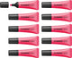 Stabilo neon - evidenziatore - forma tubolare unica - rosa - scatola da 10 pezzi