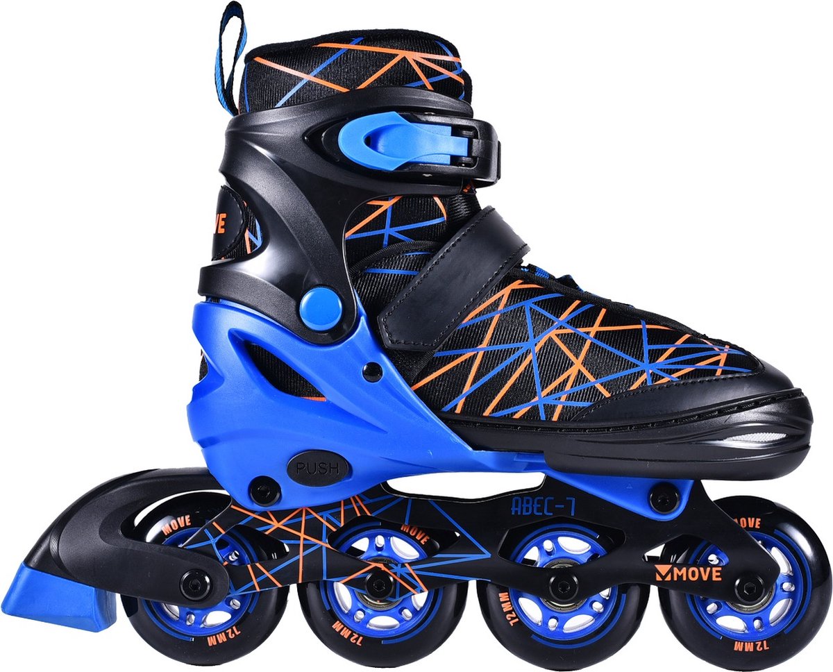 Patines en línea Move: rayas negro azul (562410) talla 34 37
