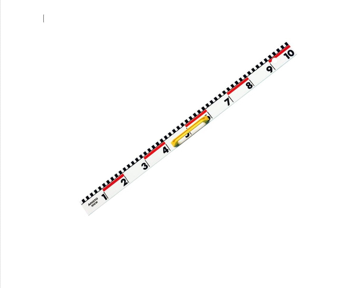 Righello per lavagna Aristo - lunghezza 100 cm - scala cm dm - con manico - plastica - ar-1910w