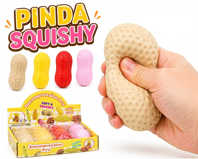 squishy Jakks arachidi - 1 copia - palla da spremere per la mano - grande 10 cm - giocattoli fidget