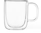 Viva scandinavia classico bicchiere da tè e caffè - doppia parete - incl. manico - 350 ml - trasparente