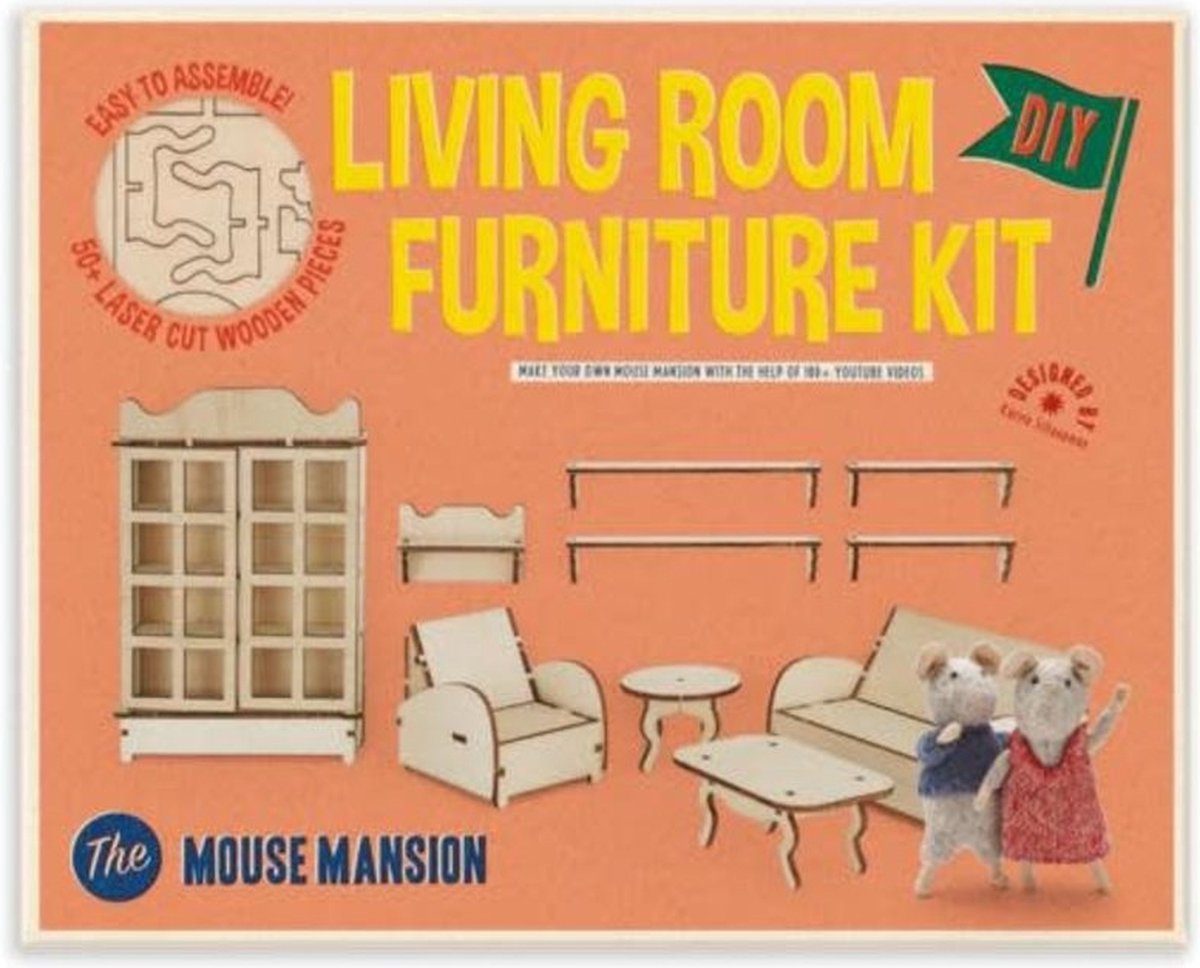 Kit de muebles de la casa del ratón - sala de estar