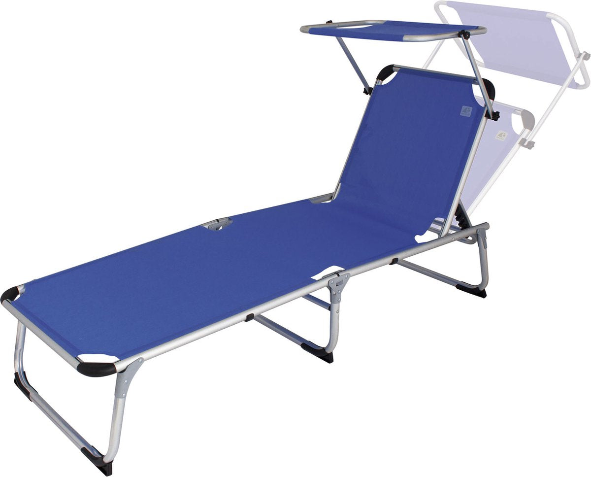 Lettino da spiaggia di ciottoli Eurotrail - blu reale