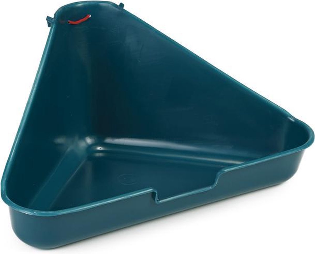 Pipa per toilette per conigli Beeztees - roditore - plastica - verde - 35x20x17 cm