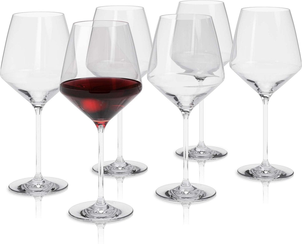 Eva trio - legio nova bicchiere vino bordeaux 650 ml set 6 pezzi - trasparente - vetro