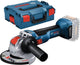 Bosch gwx 18v-10 Cuerpo de amoladora angular x-lock con batería de ion de litio de 18v en l-boxx - 125 mm - sin escobillas