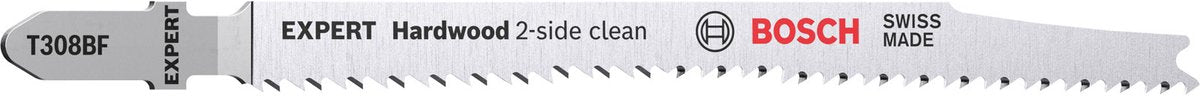 Bosch expert hardwood 2-side clean serie - decoupeerzaagblad - 117mm - tanden: 2,0 mm 13 tpi - voor twarde hout