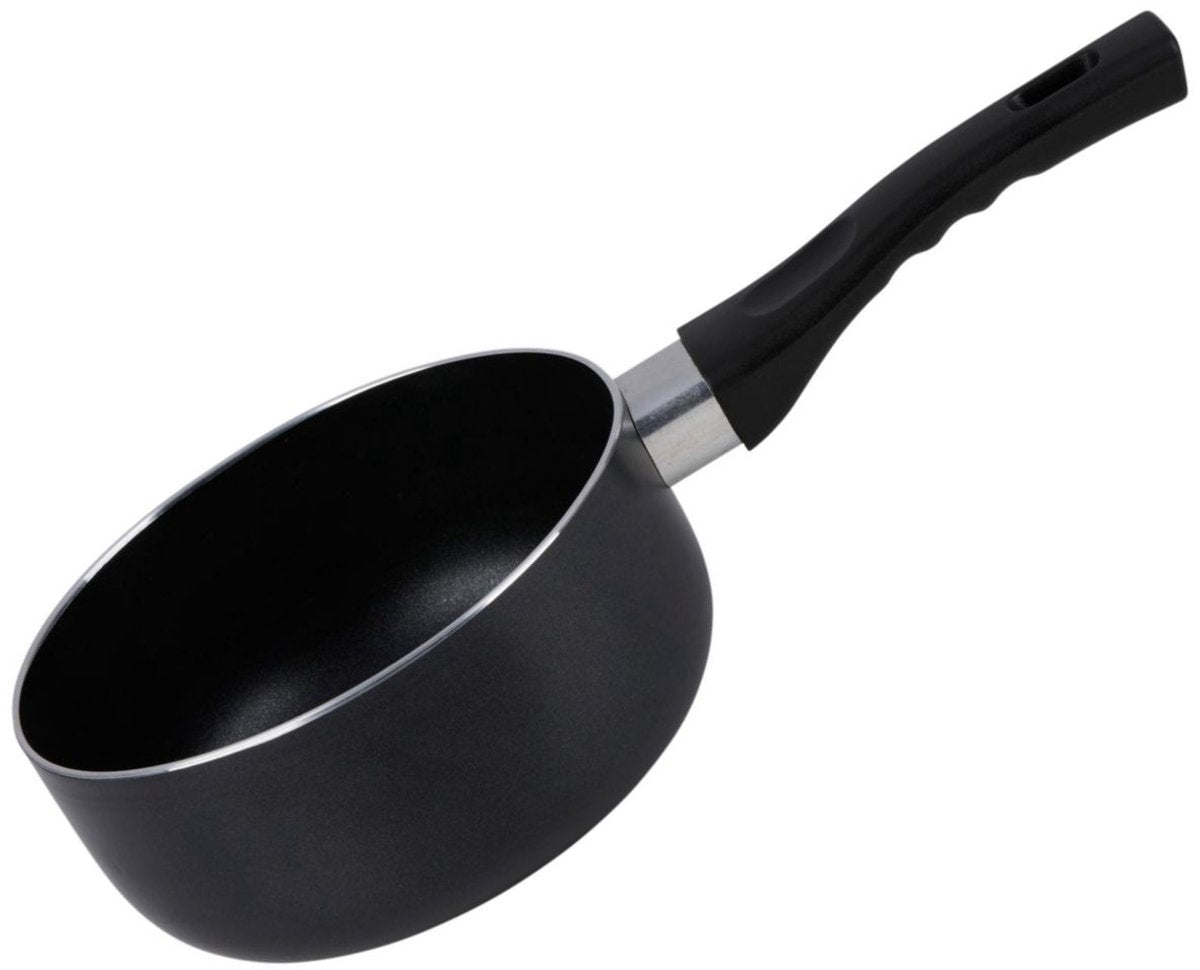 Alpina steelpan 16 cm – sauspan – antiaanbaklaag – aluminium – 1,1 liter – geschikt voor gas, keramisch, elektrisch halogeen