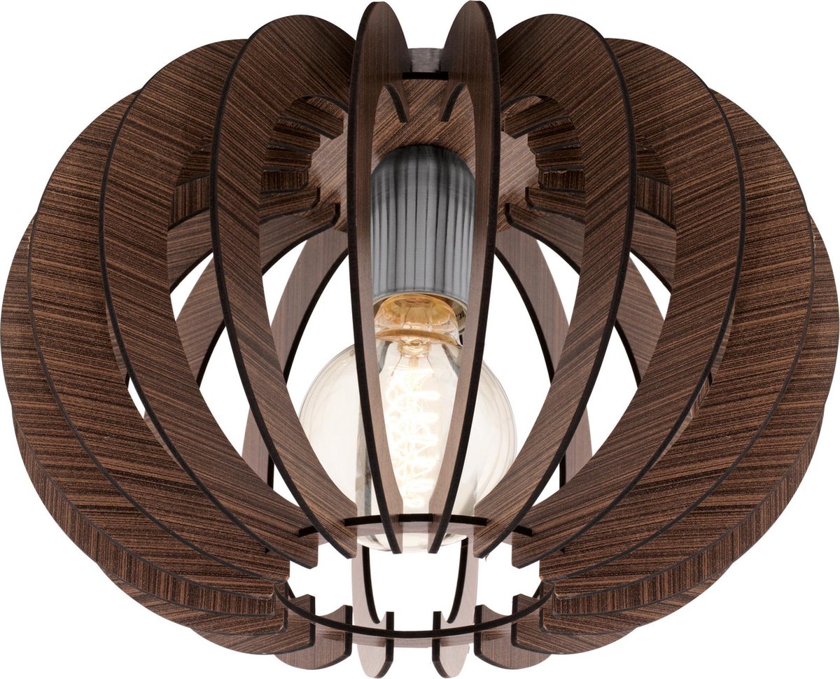 Eglo stellato - plafondlamp - e27 - ø30 cm - donkerbruin nickel-mat