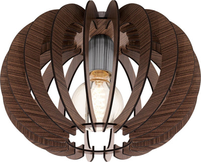 Eglo stellato - plafondlamp - e27 - ø30 cm - donkerbruin nickel-mat