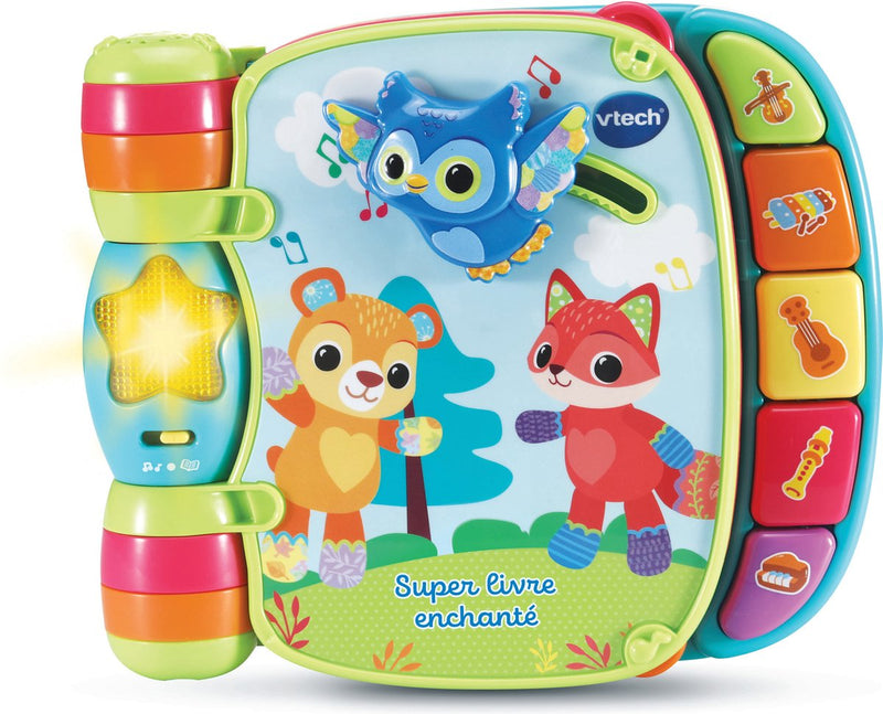 Vtech libro infantil interactivo bebé libro súper encantado de gatitos bebé azul multicolor