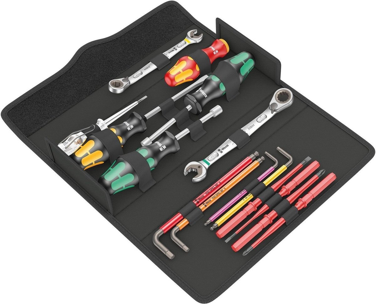 Calefacción sanitaria Wera kraftform kompakt sh 2 - kit de plomería, 15 piezas