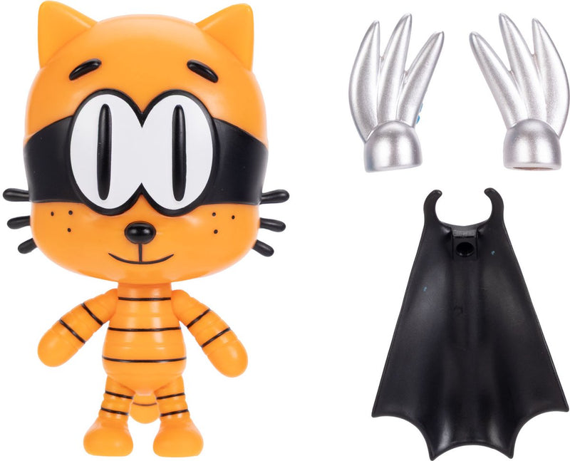 Figura Jakks perro hombre 13 cm - gato niño