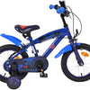 Bicicletta per bambini Superman - ragazzi - 14 pollici - blu - due freni a mano