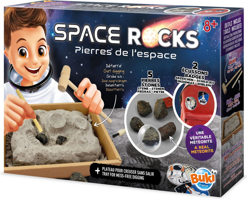 Buki france buki - set de excavación - piedras espaciales - descubre y experimenta