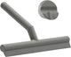 Zone Denmark Spatola per doccia Solo - spatola per doccia con supporto - gancio per appendere autoadesivo - spatola per doccia in silicone - accessorio per il bagno - design antiruggine - grigio - 21 x 17 x 3,5 cm