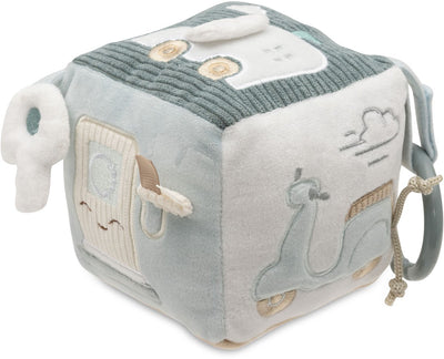 Jollein baby activiteitenkubus - on the go - polyester - sensorisch speelgoed