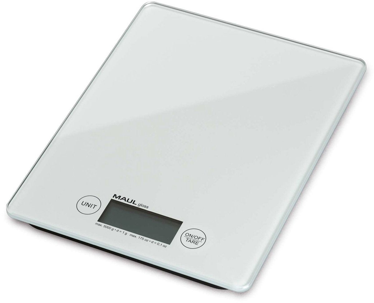 Maul gloss letter scale 5 kg - white - plastic - 1 piece - 20.5 x 16.5 x 1.5 cm -