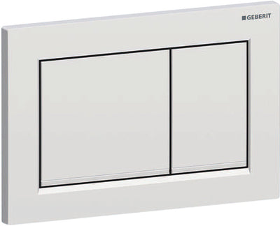 Geberit omega20 control plate - 2-button flush - rectangular buttons - matchr. easy to clean