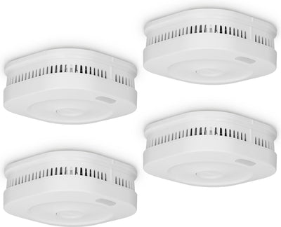 Rilevatore di fumo intelligente WiFi Alecto smartsmoke11 - batteria 10 anni - soddisfa la norma europea EN14604 - 4 pezzi