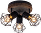 Globo opbouwspots priska 3-lichts hout e27 78cm