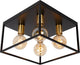 Lucide ruben - lampada da soffitto (lampada da soffitto) - 4xe27 - nero