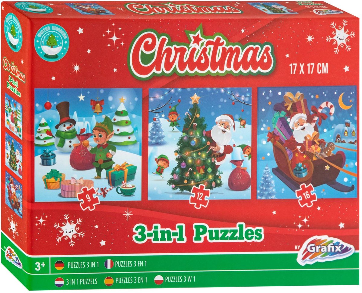 Rompecabezas de Navidad 3 en 1