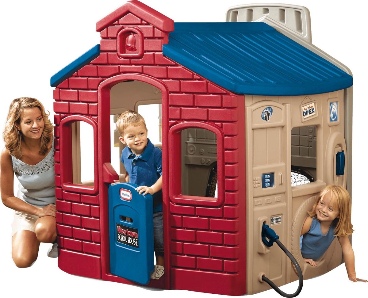 Little tikes playhouse earth - beige red