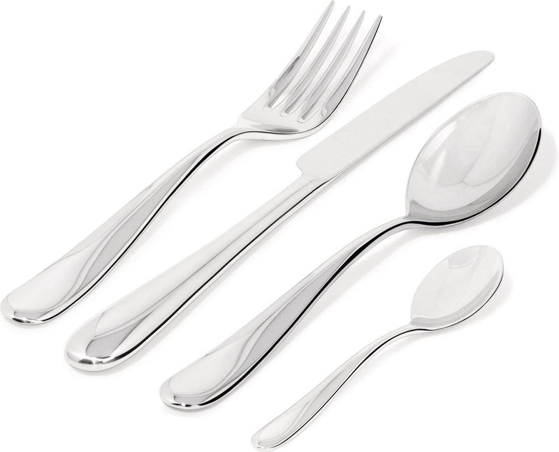 Servizio posate Alessi nuovo milano - monoblocco - acciaio inox - 24 pezzi - 6 persone