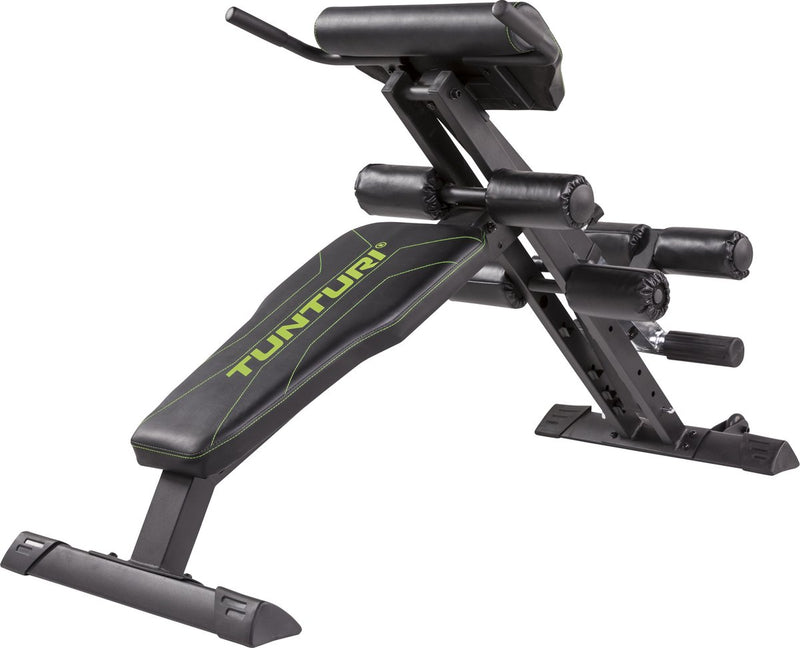 Tunturi ct80 core trainer - banco de fitness - plegable - banco de músculos abdominales - entrenador de músculos abdominales - varias opciones de entrenamiento - capacidad de carga de hasta 150 kg - incl. aplicación de fitness gratuita