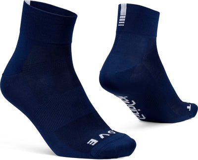Gripgrab - calzini da ciclismo estivi leggeri SL ad alte prestazioni 1 paio di calzini da ciclismo coolmax taglio basso - blu navy - unisex - taglia s (38-41)