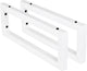 Staffa di sospensione Differnz per lavabo 15 x 2,5 x 44 cm bianco