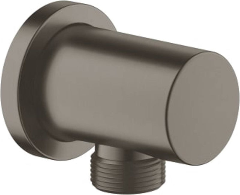 Grohe conexión para ducha tipo lluvia bend round - grafito duro cepillado (antracita mate)