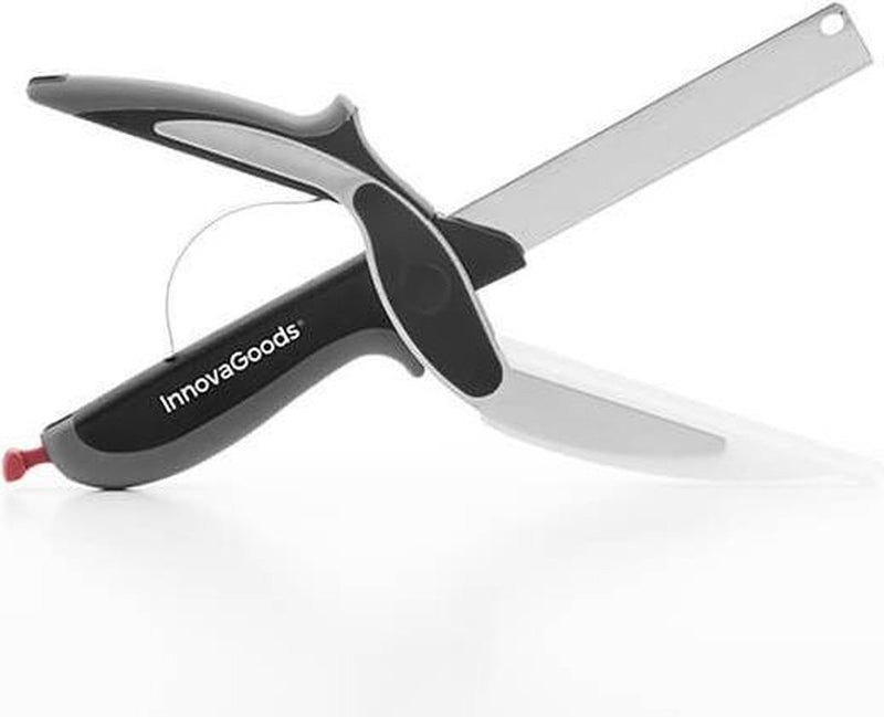 Cuchillo-tijera Innovagoods con mini tabla de cortar incorporada
