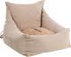 Flamingo car seat dog – car seat megan beige – 62x62x25cm – washable covers non-slip bottom – safe travel for small dogs