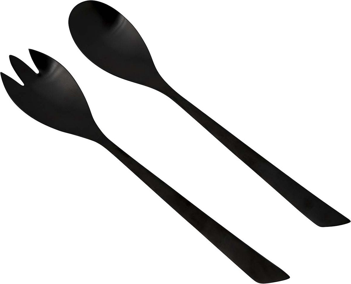 Bo-camp - industrial - slabestek - fay - 2-delig - rvs - zwart