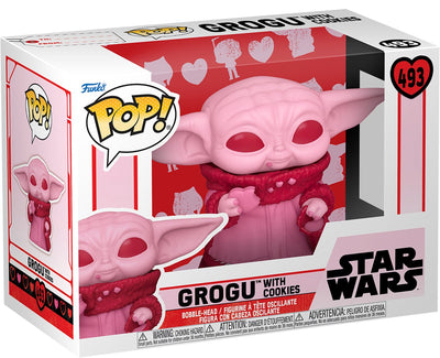 Disney Funko Star Wars - San Valentino pop! Figura da collezione Star Wars Grogu da 9 cm - multicolore